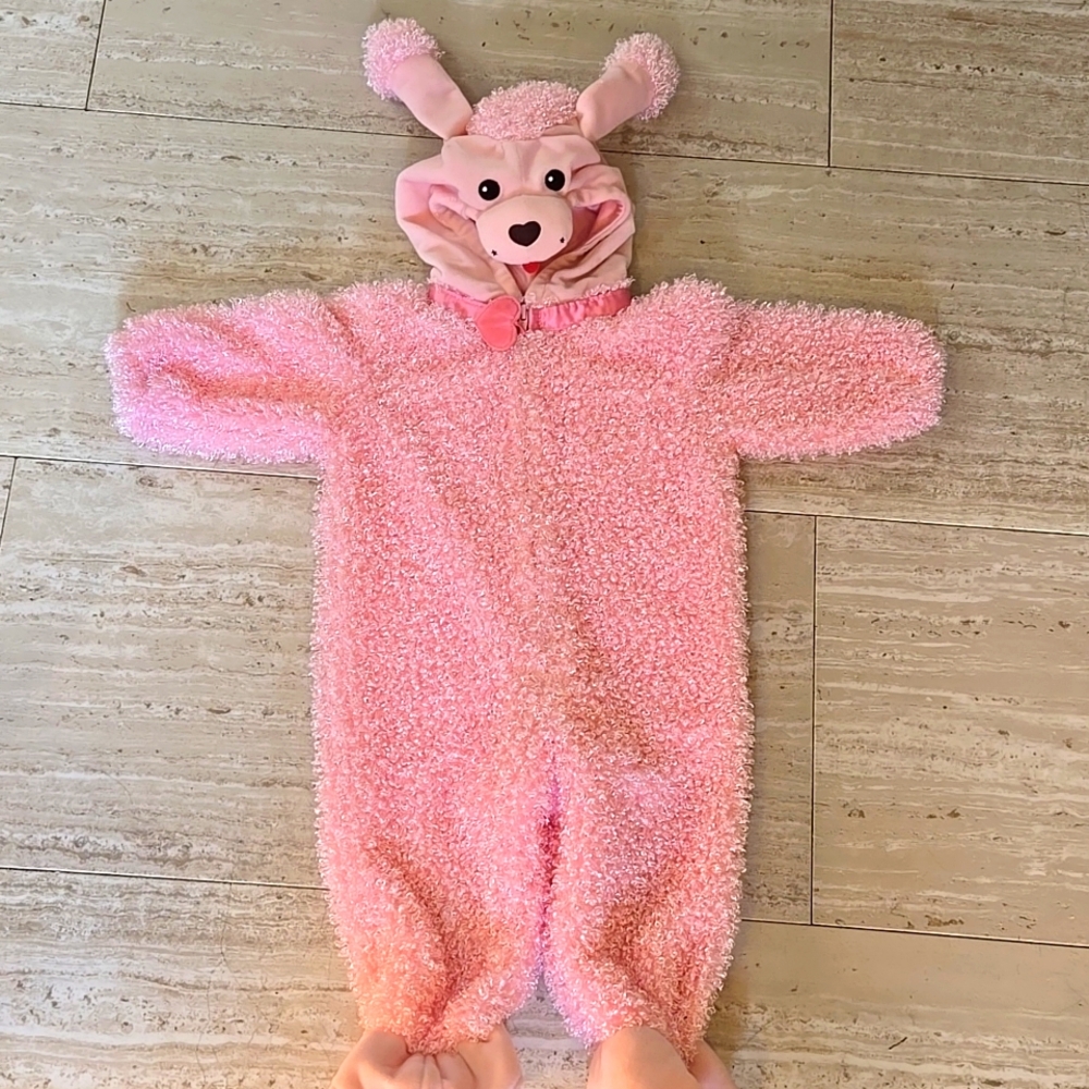 Miniwear Pink Poodle Zipper Up Costume